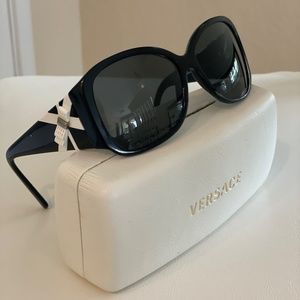 Versace Women Sunglasses with White Bow - Includes Original Case